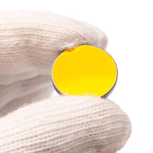 CNCOLETECH 25mm CO2 Laser Mirror Si Reflective Lens 3PCS CO2 Laser Lens Si Gold Plated Laser Mirrors Dia 25mm Co2 Laser Mirror for CO2 Laser Machine - Image 3