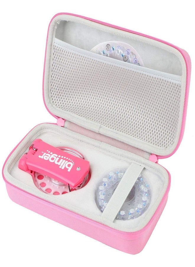 co2CREA Hard Case Replacement for Blinger Ultimate Set Glam Collection Refill Gems Bedazzler Kit with Rhinestones Hair Gems Nail Jewels, Pink Case - Image 3