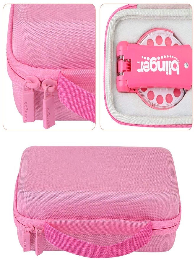 co2CREA Hard Case Replacement for Blinger Ultimate Set Glam Collection Refill Gems Bedazzler Kit with Rhinestones Hair Gems Nail Jewels, Pink Case - Image 5