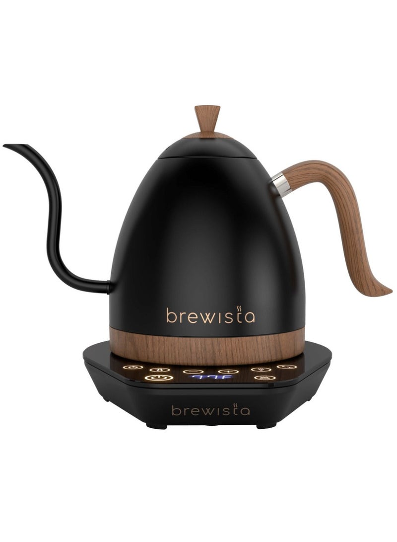 Brewista Artisan Electric Gooseneck Kettle, Black & Brown - Image 1