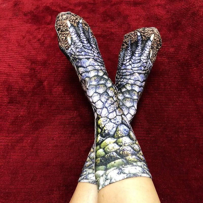 NDLBS Funny Christmas Gifts Novelty 3D Animal Paw Socks Stocking Stuffers for Adult Women Men Teens Gag White Elephant Gifts - Image 3