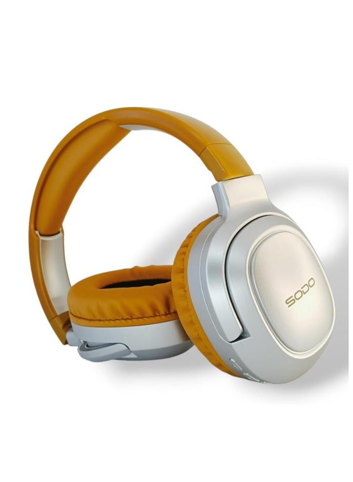 سودو سماعة رأس ستيريو لاسلكية SODO-SD1105، سماعة رأس قابلة للتعديل، عمر بطارية طويل، صوت ستيريو - Image 3
