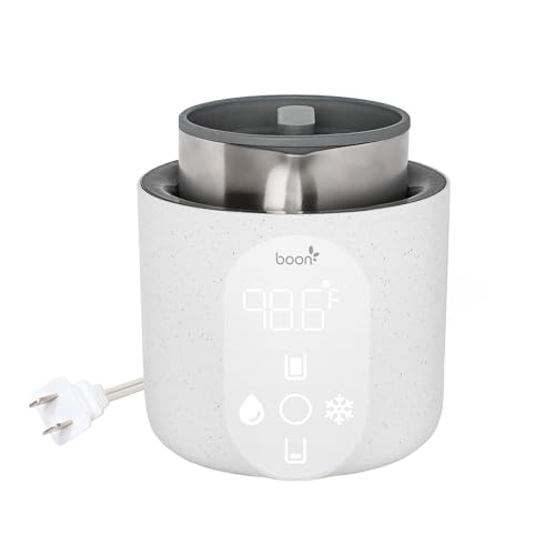 Boon Tempro Direct Heat Breastmilk Warmer Retains Nutrients in Baby Formula and Breastmilk Quick Liquid Warmer with Real Time Temp Reading Breastfeeding Essentials - Image 1