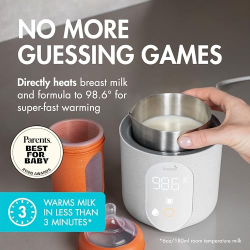 Boon Tempro Direct Heat Breastmilk Warmer Retains Nutrients in Baby Formula and Breastmilk Quick Liquid Warmer with Real Time Temp Reading Breastfeeding Essentials - Image 3