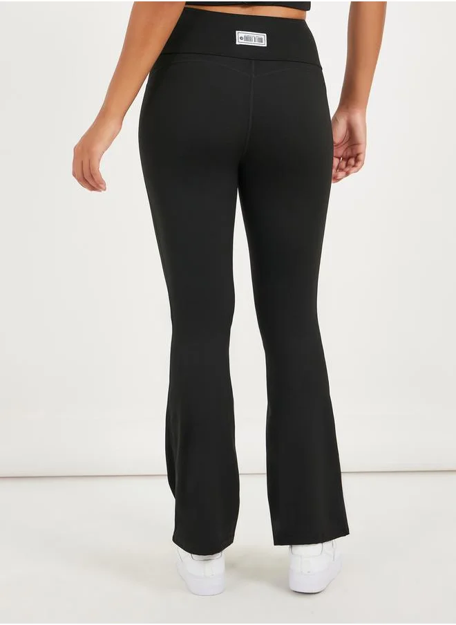 ستايلي Gymspire Edition - Label Broad Waist Flared Pants