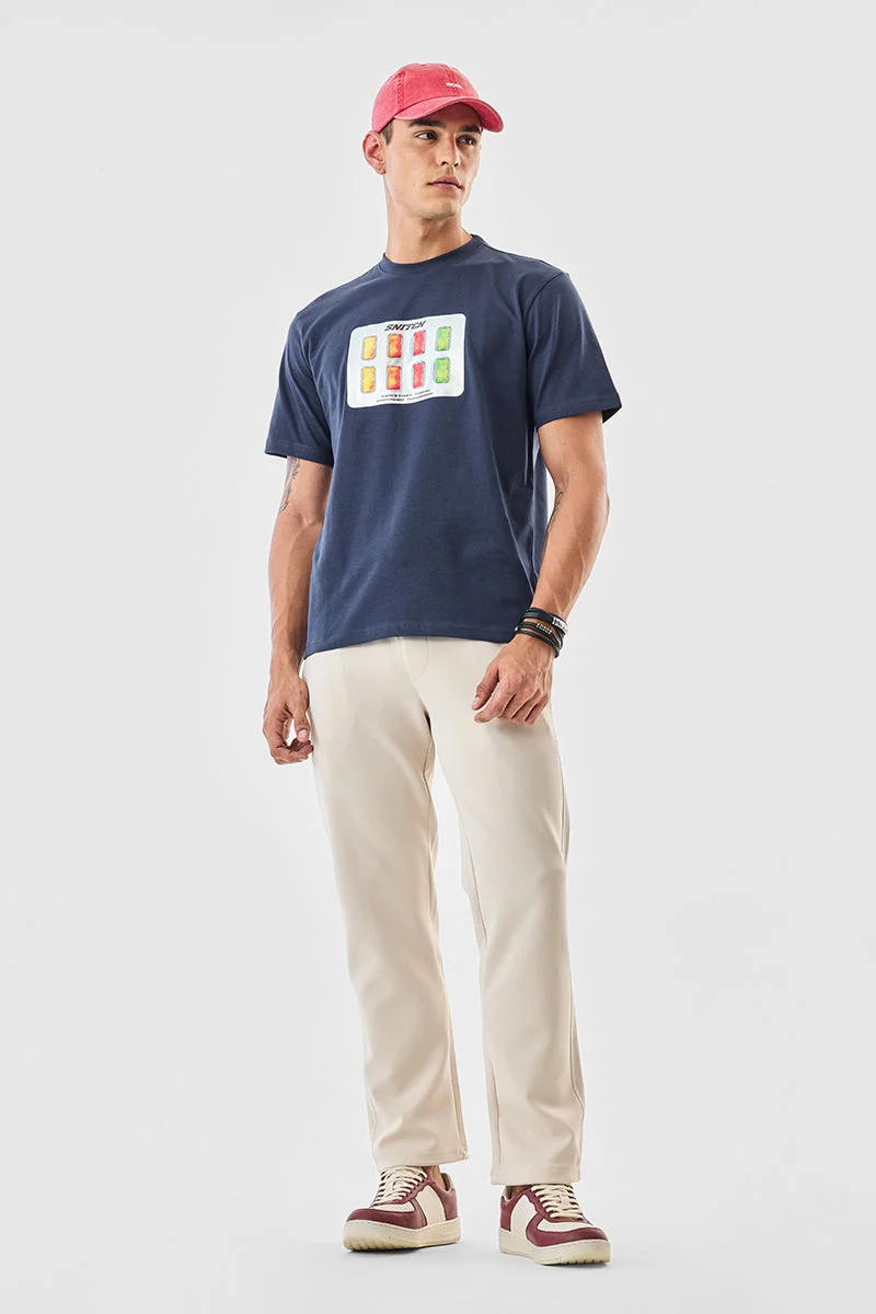 SNITCH بنطلون رياضي بقصة عادية مطاطي