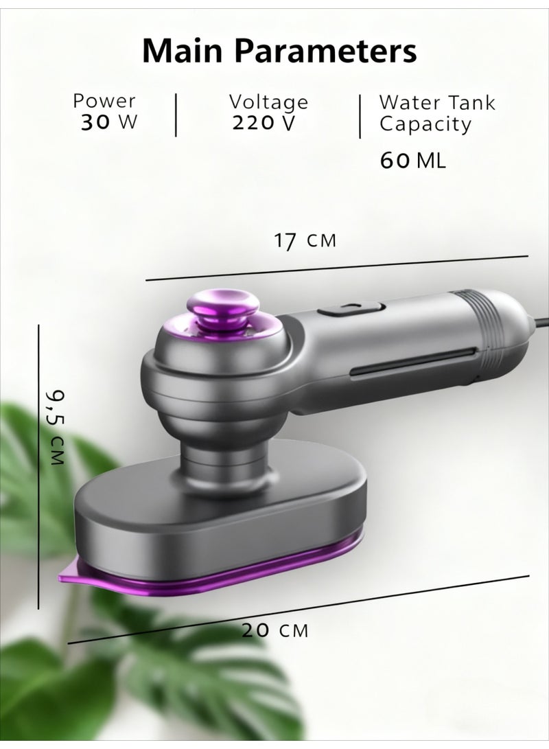 Voltage Travel Steamer For Clothes,100-220V Portable Steamer,15S Heat Up,Steamer Iron 2 In 1, Size Garment Steamer,Large Ceramic Panel,For Global Europe Traveling - Image 3
