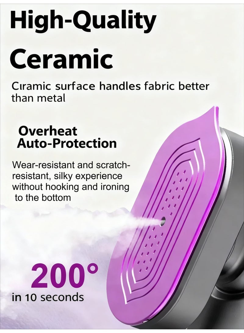 Voltage Travel Steamer For Clothes,100-220V Portable Steamer,15S Heat Up,Steamer Iron 2 In 1, Size Garment Steamer,Large Ceramic Panel,For Global Europe Traveling - Image 2