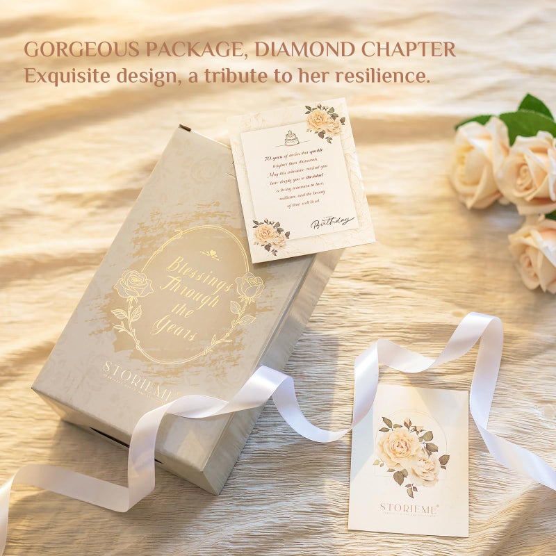 Storieme 70th Birthday Gifts for Women: Best Birthday Gifts for Mom Daughter Friend Happy Birthday Gift for 70 Year Old Woman - Image 3
