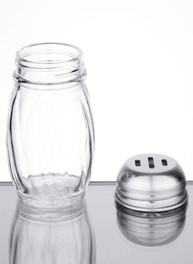 PAUL SONS Hospitality Spices Shaker Stainless Steel Top/Plastic Bottom Retro Style Dispensers with Lids/Salt & Pepper Shakers Pack of 2Pcs - Image 4