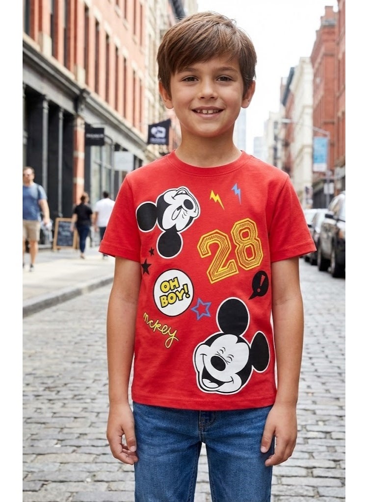 ميكي ماوس تي شيرت ديزني ميكي ماوس بوي100%قطن - Image 3