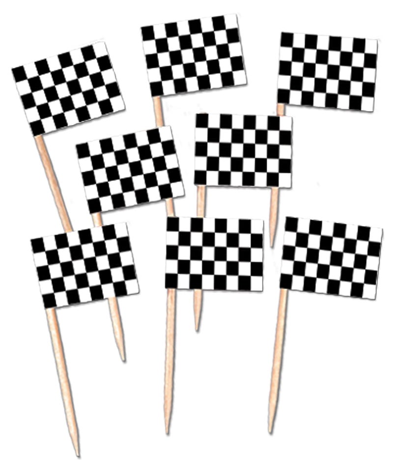 Beistle Checkered Flag Party Picks - Image 1