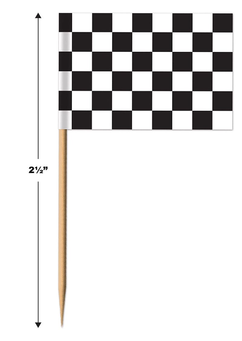 Beistle Checkered Flag Party Picks - Image 3