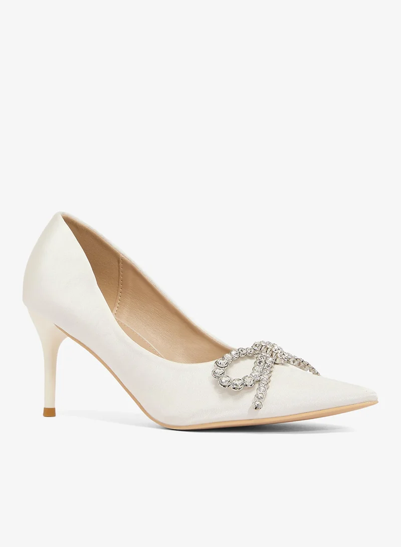 Ella Limited Edition Embellished Bow Detail High Heel Pumps