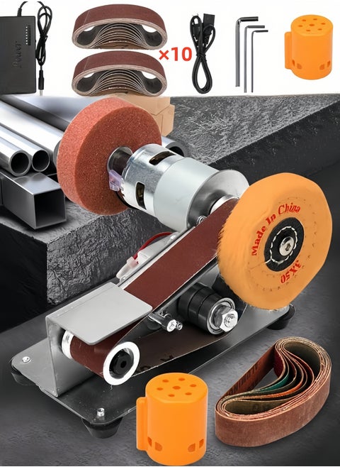 Multifunctional Electric Sharpener with 7-Speed ​​Control, 110-240V, Knife and Tool Sharpening System with British Standard Plug, Ideal for Hunting, Serrated, Kitchen Knives, Woodworking, and Crafts - Polishing, Buffing & Rust Removal Function