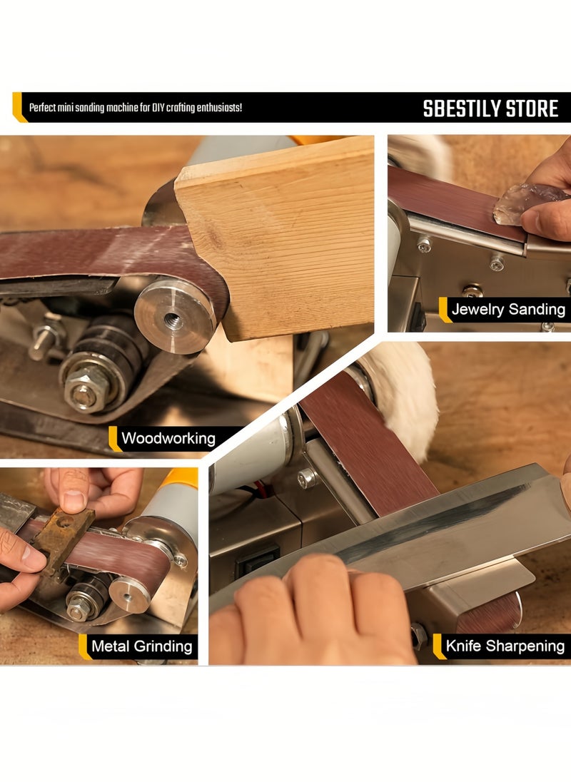 nihao - Multifunctional Electric Sharpener with 7-Speed ​​Control, 110-240V, Knife and Tool Sharpening System with British Standard Plug, Ideal for Hunting, Serrated, Kitchen Knives, Woodworking, and Crafts - Polishing, Buffing & Rust Removal Function - Image 1