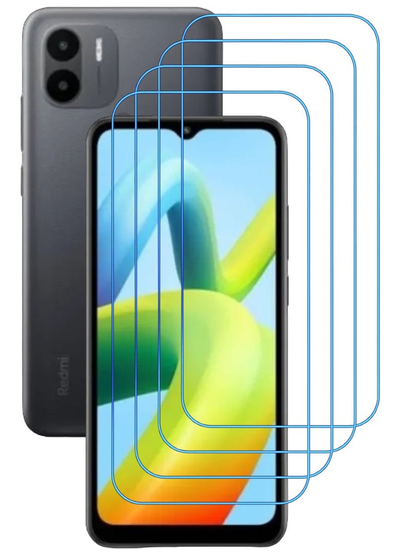 ACLIX 4 Pieces Antistatic ESD Dustproof Premium Quality High Definition Clear Tempered Glass Screen Protector Designed For Xiaomi Redmi A1+ - Image 1