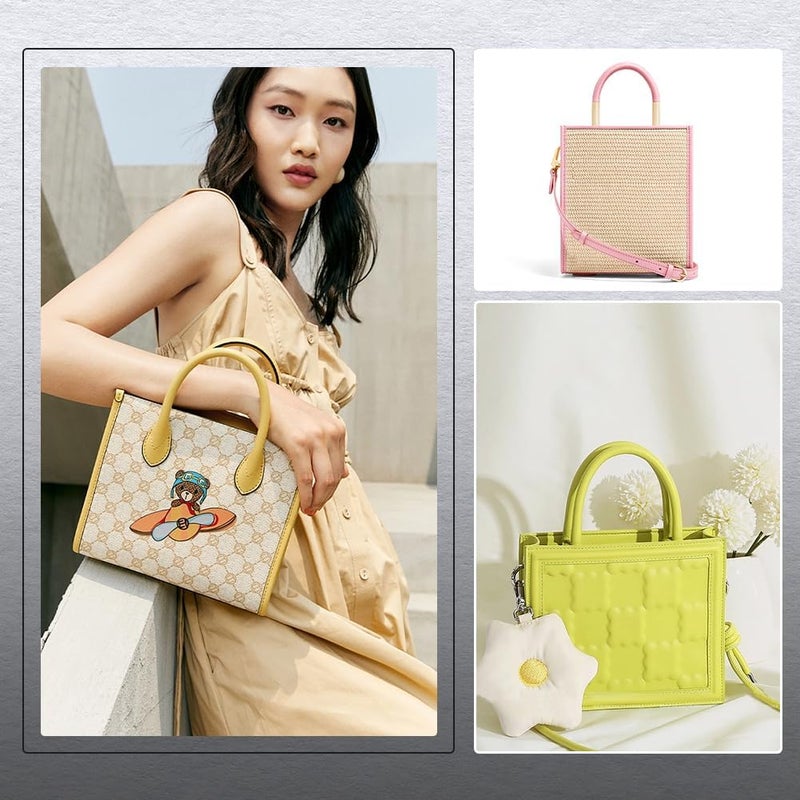 klarako Felt Handbag Organizer Insert, Felt Tote Bag Insert Liner Rectangle Bag in Bag Multiple Compartments Bag Insert Shoulder Bag Interior Shaper for Evelyne29, 10.2X1.16X6.61 Inch - Image 5