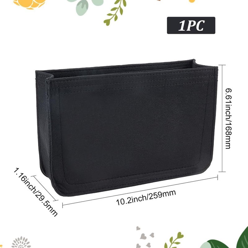 klarako Felt Handbag Organizer Insert, Felt Tote Bag Insert Liner Rectangle Bag in Bag Multiple Compartments Bag Insert Shoulder Bag Interior Shaper for Evelyne29, 10.2X1.16X6.61 Inch - Image 2