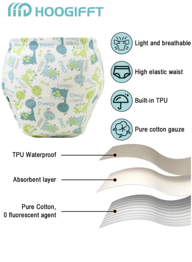 HOOGIFFT 6-Pieces Baby Potty Training Pants, Breathable Potty Training Underwear, Toddler Training Underwear for Boy and Girls, Size 110 - Image 3