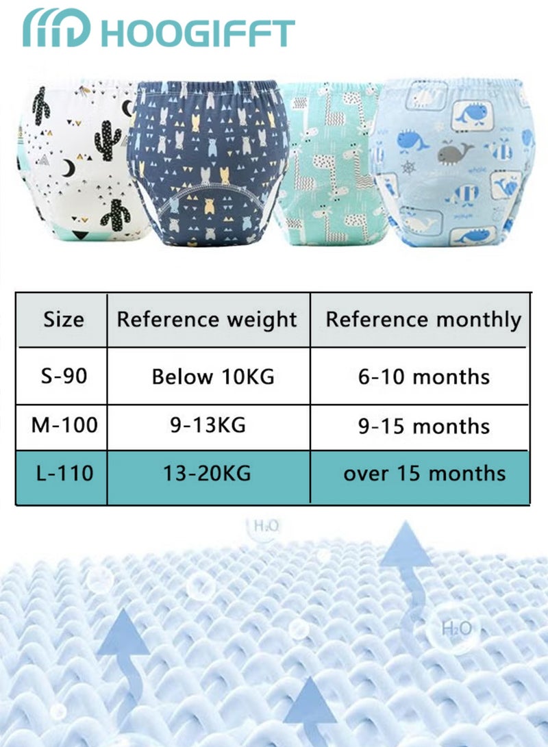 HOOGIFFT 6-Pieces Baby Potty Training Pants, Breathable Potty Training Underwear, Toddler Training Underwear for Boy and Girls, Size 110 - Image 4