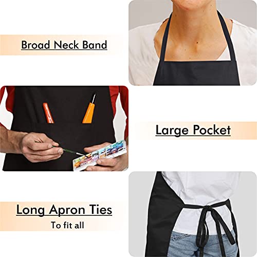 Yellow Weaves Waterproof Apron - 22 X 30 Inches, 1 Piece, (Black) - Image 2
