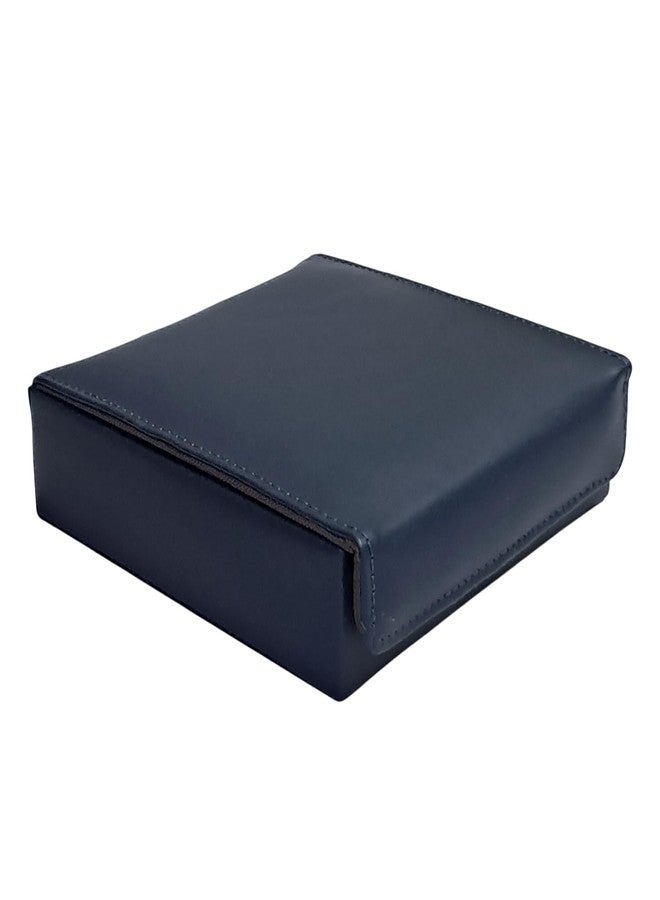 essart Travel Jewelry Organizer Case - Compact Square Jewelry Box for Rings and Stud Earrings - Secure Magnetic Snap Jewelry Holder - Portable Accessory Storage for Suitcase & Vanity - Image 5