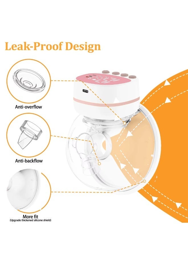Wearable Electric Breast Pump – 3 Modes & 15 Speeds, Hands-Free, USB Rechargeable, Quiet, Food-Grade Silicone – Portable Breastfeeding Pump for Moms - Image 3