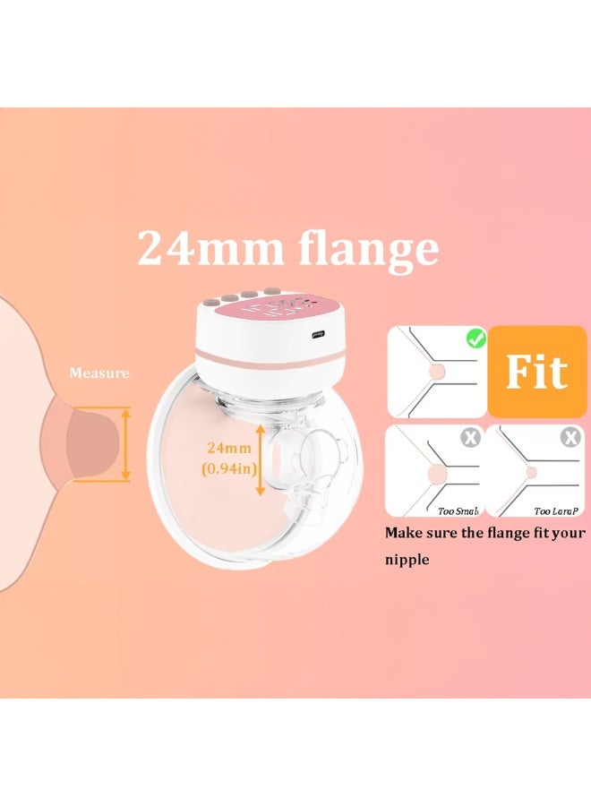 Wearable Electric Breast Pump – 3 Modes & 15 Speeds, Hands-Free, USB Rechargeable, Quiet, Food-Grade Silicone – Portable Breastfeeding Pump for Moms - Image 4