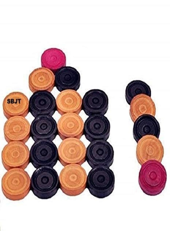 SBJT Superior Matte Finish Practice Carrom Board for Serious Professional Practice with Coins Striker and Powder Beige(32 Inch AK) - Image 2