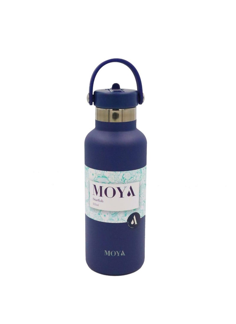 Moya "Starfish" 500ml Insulated Sustainable Water Bottle Navy - pzsku/Z475A7E0826C2346EF18AZ/45/_/1741001301/f5e3fef3-54d2-4add-9ddd-858964bbc27c