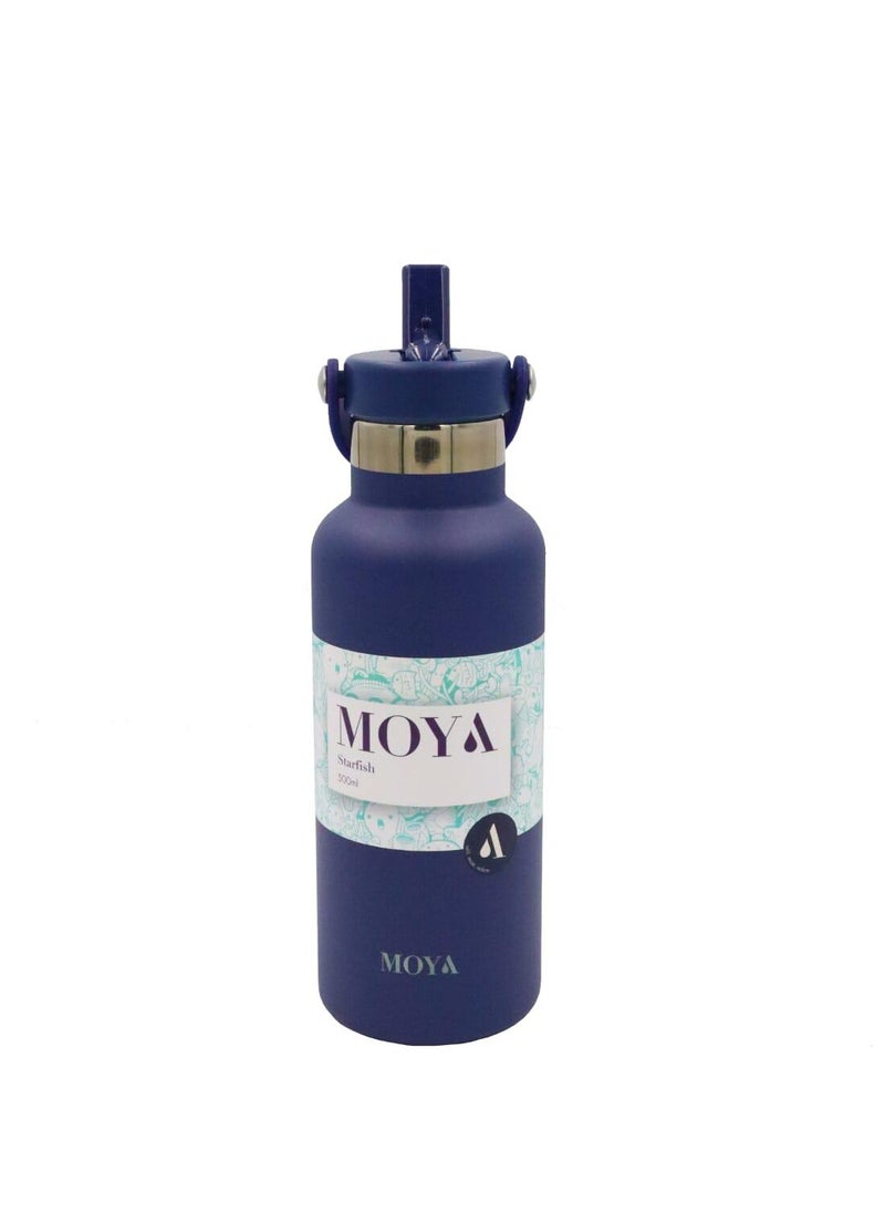 Moya "Starfish" 500ml Insulated Sustainable Water Bottle Navy - pzsku/Z475A7E0826C2346EF18AZ/45/_/1741001315/ccce807a-ca24-41ca-8ecd-589be1f54d8d