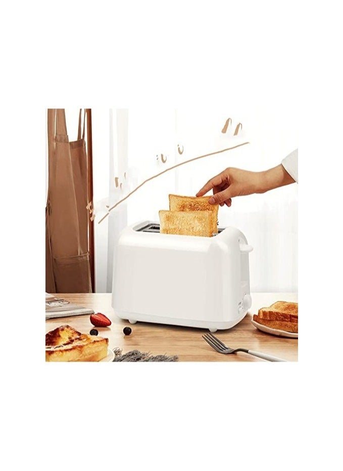 650 watt bread toaster with 6 different temperature levels for toasting bread.