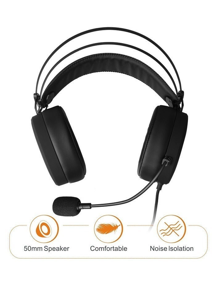 NUBWO N7 Gaming Headsets Wired Headset with Noise Canceling Mic - Image 3