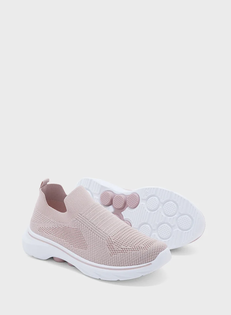Ginger Breathable Fly Knit Slip On Comfort Shoes