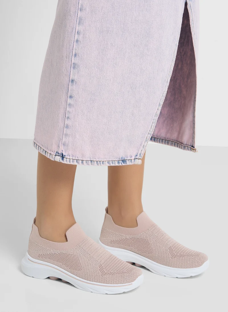 Ginger Breathable Fly Knit Slip On Comfort Shoes