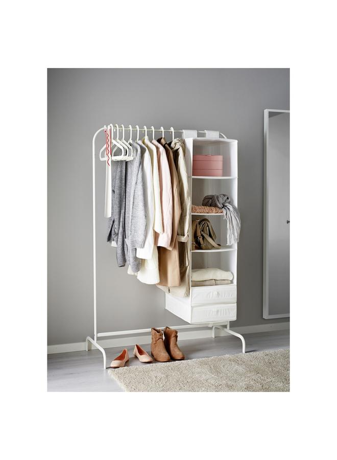 erorex Clothes Rack, White, 99X152 Cm - Image 3