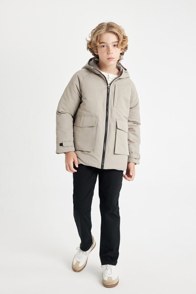 DeFacto Boy Hooded Water Repellent Raincoat  - Image 4