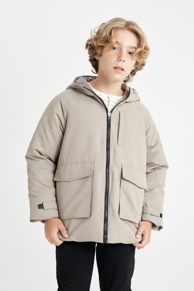 DeFacto Boy Hooded Water Repellent Raincoat  - Image 5