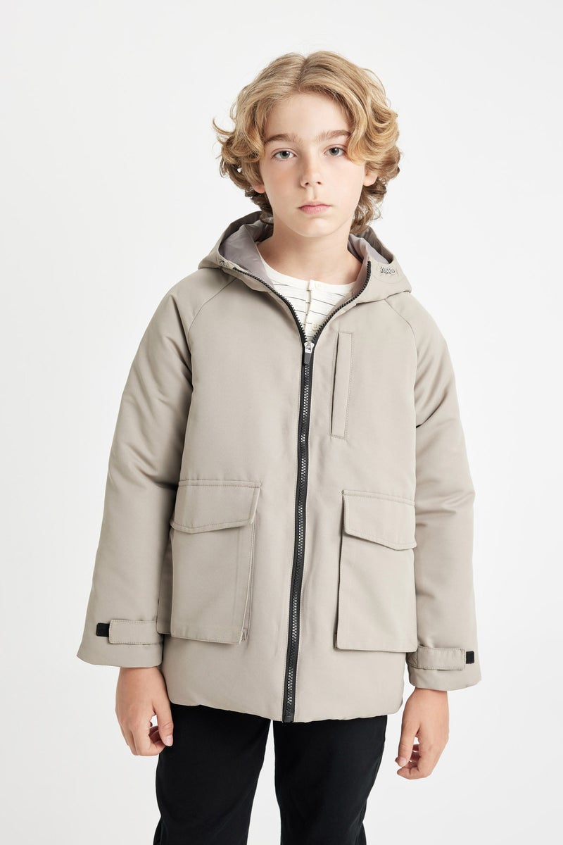 DeFacto Boy Hooded Water Repellent Raincoat  - Image 1