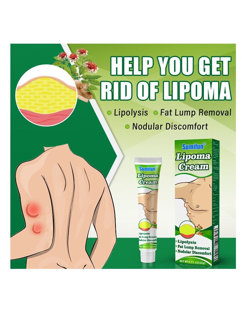 Sumifun Lipoma Cream, Anti Hump Lymphcare Ginger Ointment, Underarm And Neck Lymphatic Care Cream, Lymphatic Drainage Cream, Anti-Cellulite Remover Cream 20g - Image 2