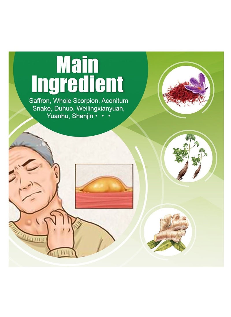 Sumifun Lipoma Cream, Anti Hump Lymphcare Ginger Ointment, Underarm And Neck Lymphatic Care Cream, Lymphatic Drainage Cream, Anti-Cellulite Remover Cream 20g - Image 4