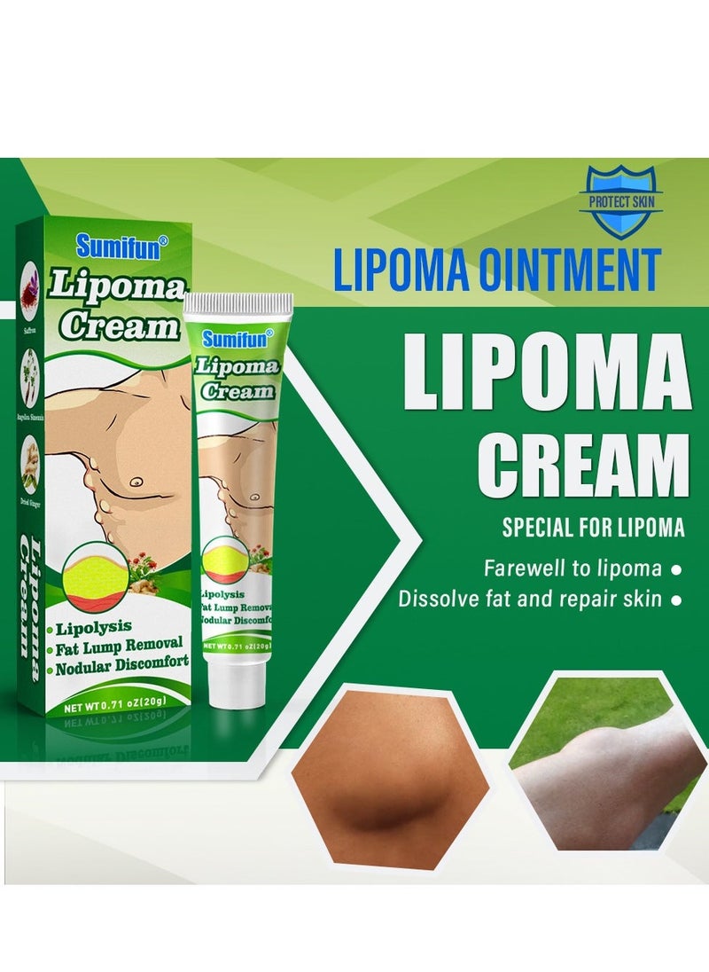 Sumifun Lipoma Cream, Anti Hump Lymphcare Ginger Ointment, Underarm And Neck Lymphatic Care Cream, Lymphatic Drainage Cream, Anti-Cellulite Remover Cream 20g - Image 5