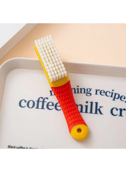 Nano Shoe Brush Multi-Function Soft Bristle CleaningYellow handle silicone [6*12 row]] Yellow handle silicone [6*12 row]]