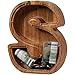 ladenk Large Wooden Kids Letter Piggy Bank Piggy Bank for Boys Girls Alphabet Money Bank with Initial S Coin Bank for Birthday - Image 2