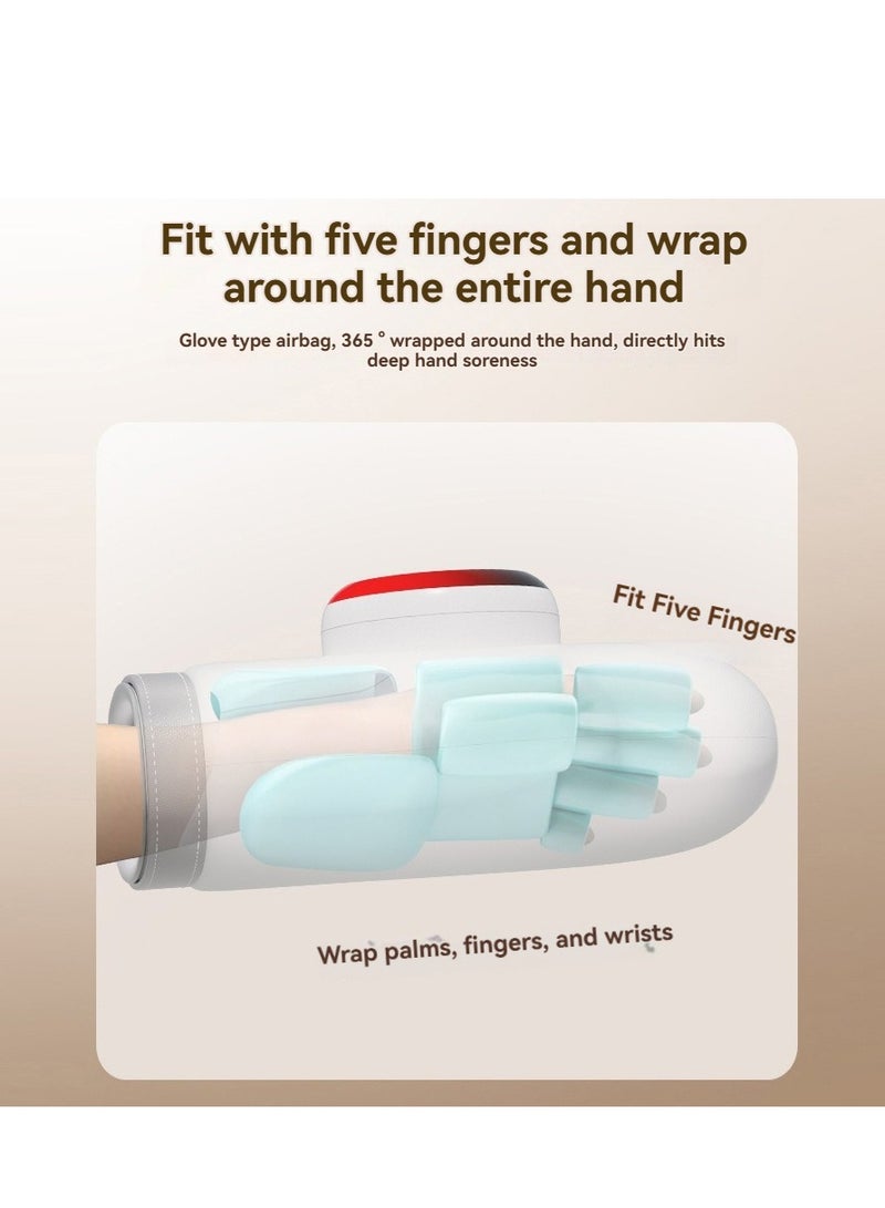 M MIAOYAN Wireless hand massager, heating and air pressure, vibration massage, relieve hand fatigue and tension, hand massager beauty hand instrument finger massage hand massager air pressure hot compress hand massager, best gift for family and friends  - Image 4
