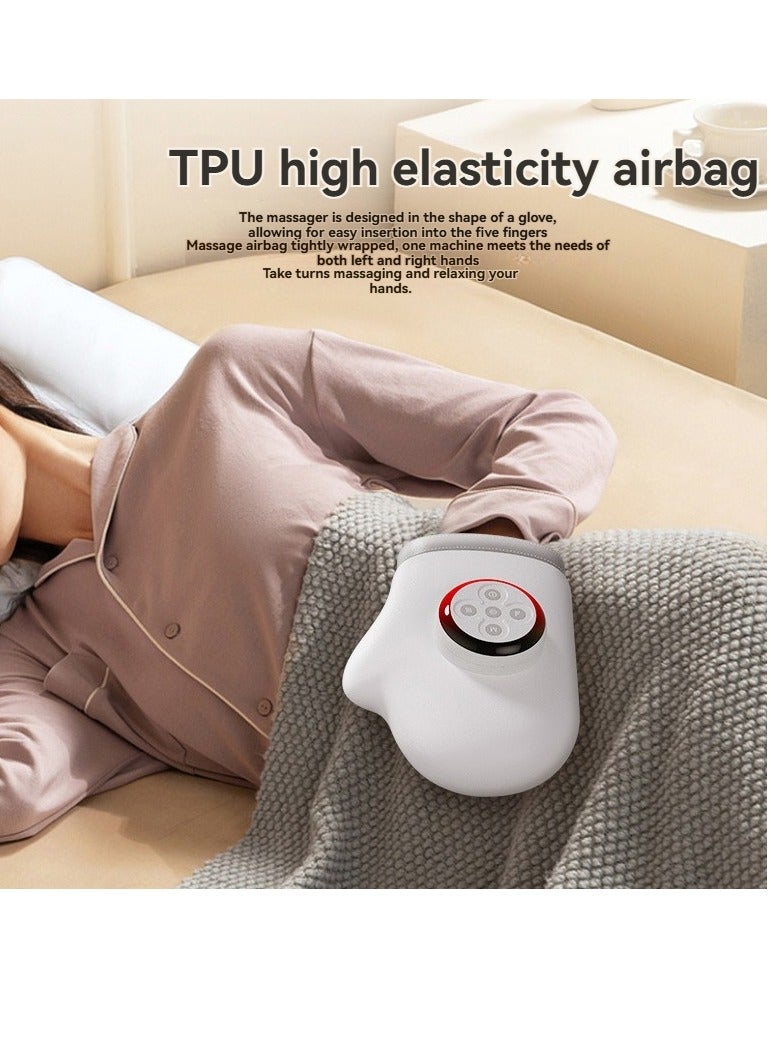 M MIAOYAN Wireless hand massager, heating and air pressure, vibration massage, relieve hand fatigue and tension, hand massager beauty hand instrument finger massage hand massager air pressure hot compress hand massager, best gift for family and friends  - Image 3