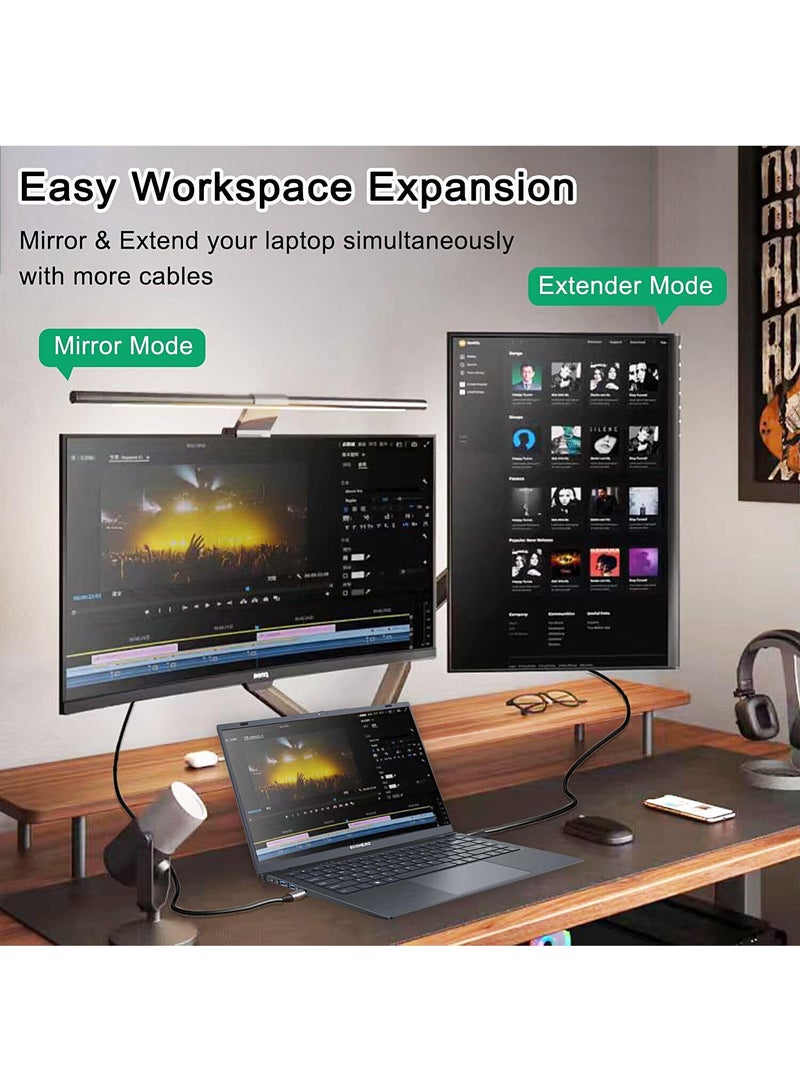 Mi VAZA Type-C to HDTV Cable HDMI Cable - Support 4K - HDMI 2.0 Monitor Cable - Compatible with Mobile Phone/Laptop/Computer/iPad/Android/iOS/Samsung/Projector - 2M - Image 3