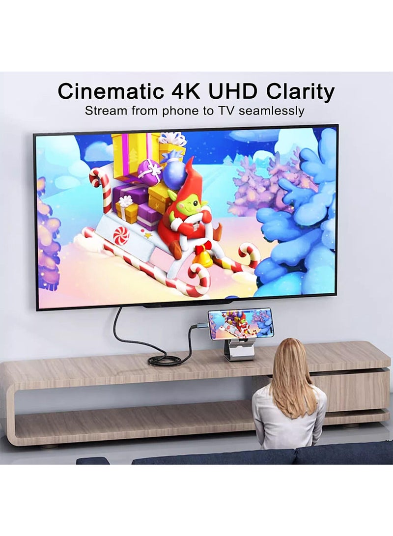 Mi VAZA Type-C to HDTV Cable HDMI Cable - Support 4K - HDMI 2.0 Monitor Cable - Compatible with Mobile Phone/Laptop/Computer/iPad/Android/iOS/Samsung/Projector - 2M - Image 5