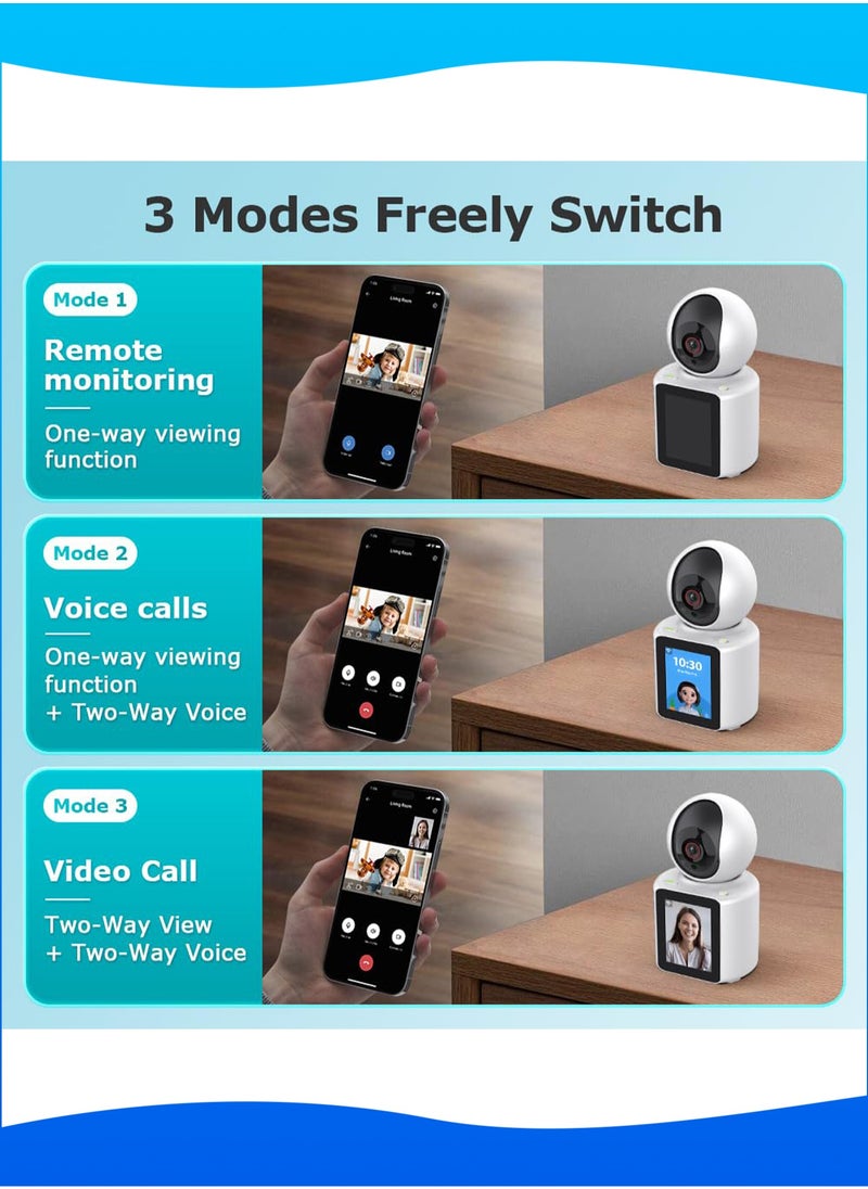 Mi VAZA - Smart Security Camera - Surveillance Camera with 32G Memory Card - Motion Detection for Baby, Two-Way Audio, Two-Way Video, Night Vision, Alarm Push - Image 1